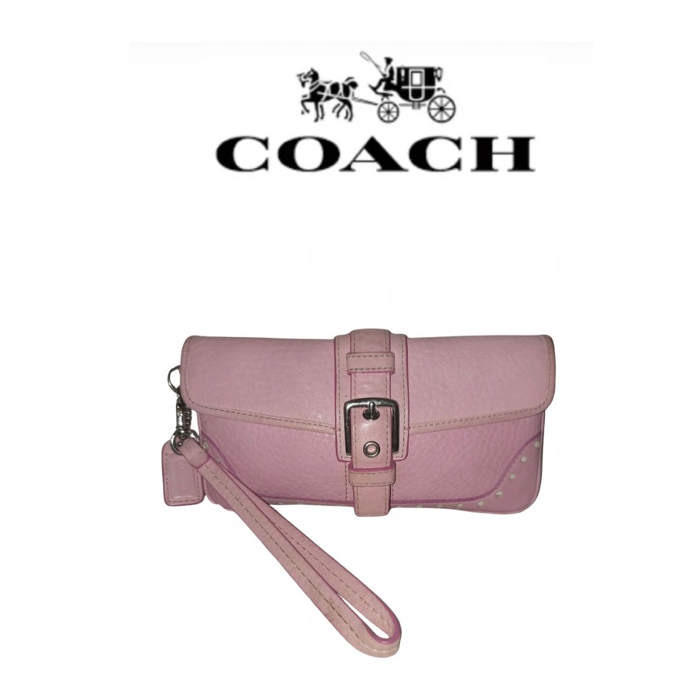 Coach Hamilton Blush Pink Leather Wristlet EUC